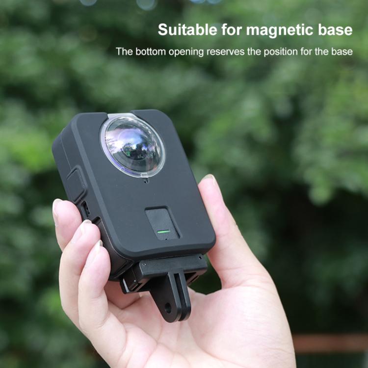 For DJI Osmo 360 Anti-Scratch Shockproof Full Body Silicone Protective Cover  - Black