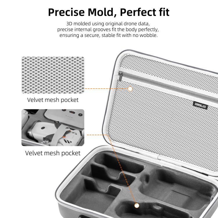 For DJI Lito 1 / X1 STARTRC Shoulder PU Storage Bag Handbag  - Grey