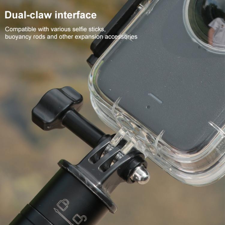 For DJI Osmo 360 50m Depth Waterproof Housing Case with Lens Silicone Cap  - Transparent