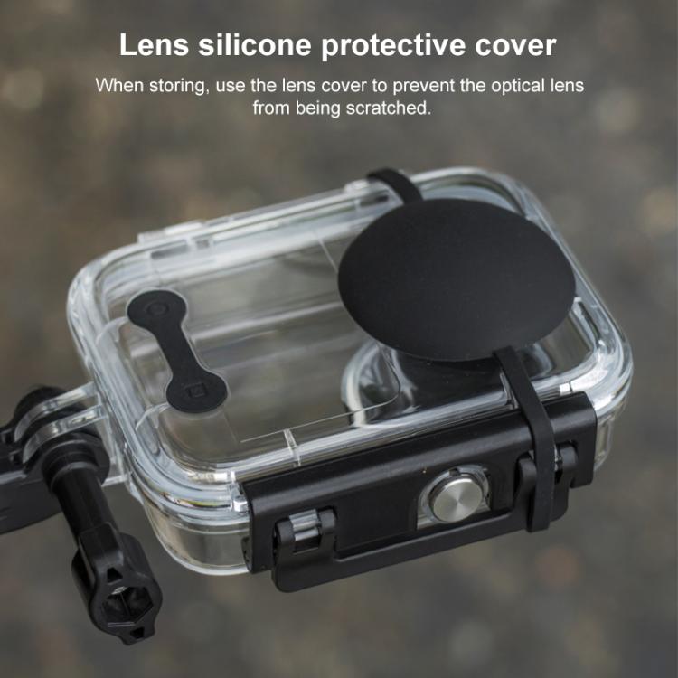 For DJI Osmo 360 50m Depth Waterproof Housing Case with Lens Silicone Cap  - Transparent