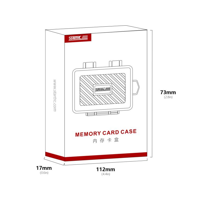 STARTRC V1 Flash Card Box SD / TF Memory Card Storage Case For DJI  - Black