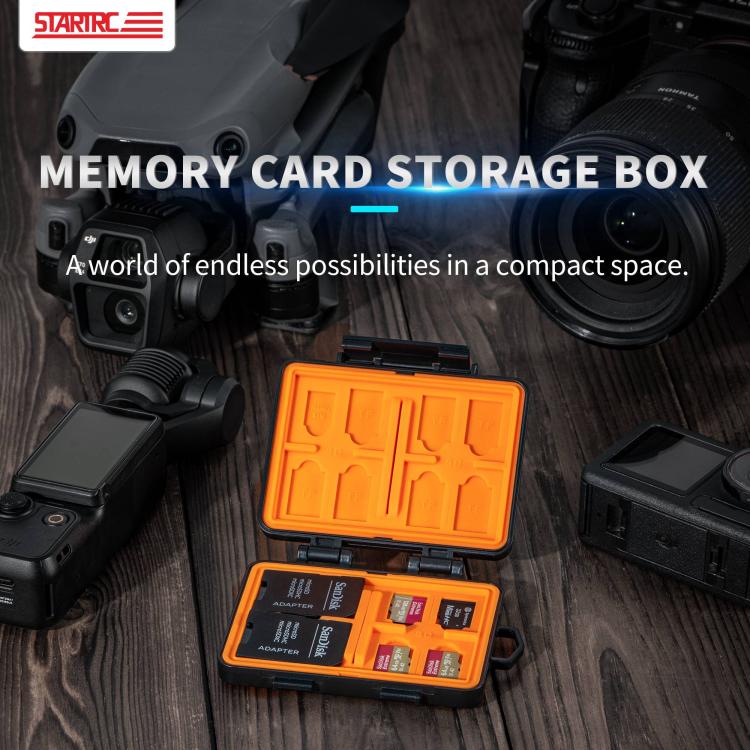 STARTRC V1 Flash Card Box SD / TF Memory Card Storage Case For DJI  - Black
