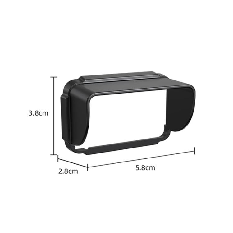 For DJI Osmo Pocket 3 BRDRC Sunshade Hood Screen Shade  - Black