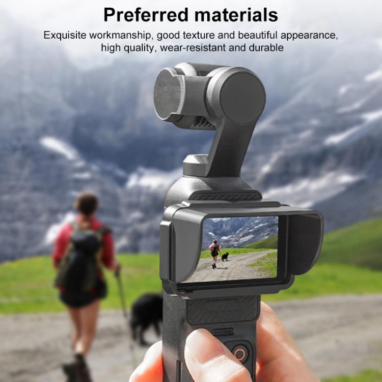 For DJI Osmo Pocket 3 BRDRC Sunshade Hood Screen Shade  - Black