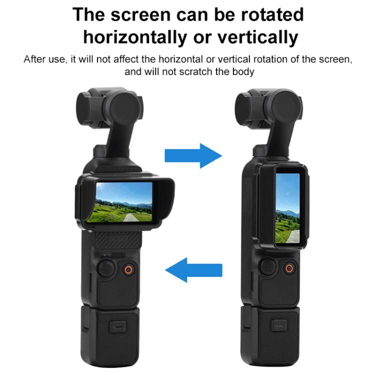 For DJI Osmo Pocket 3 BRDRC Sunshade Hood Screen Shade  - Black