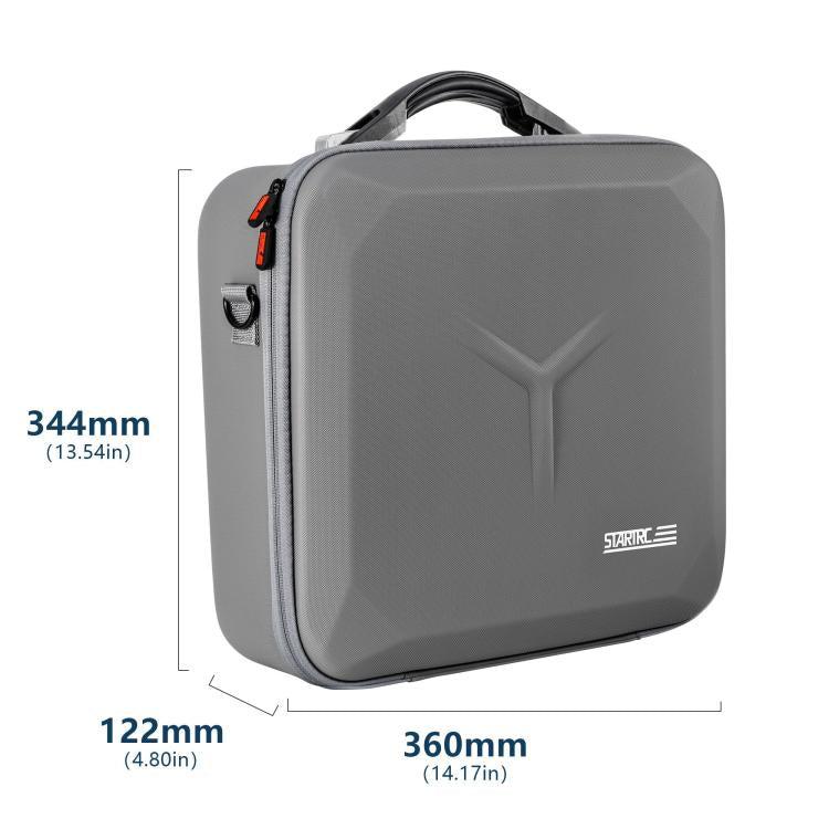 For DJI Mavic 4 Pro / RC Pro 2 STARTRC All-rounder Shoulder PU Storage Bag Handbag  - Grey