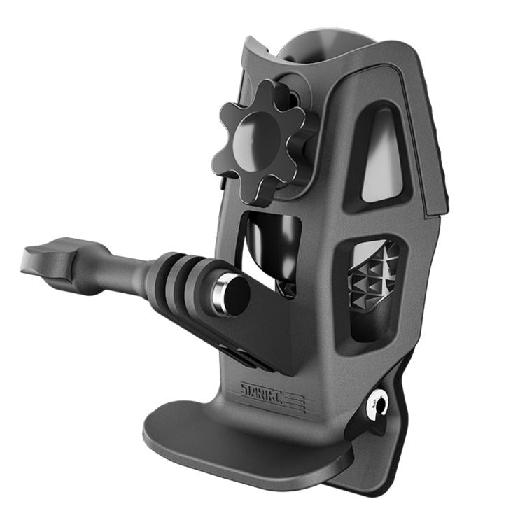 STARTRC Helmet Chin Mount Clip For GoPro, Insta360, DJI and Other Action Cameras  - Black