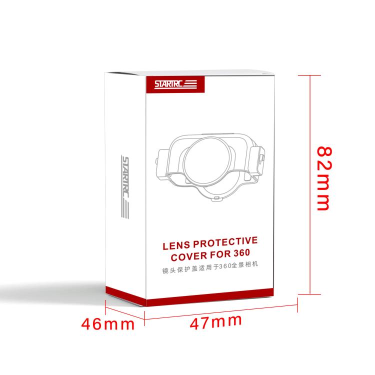 For DJI Osmo 360 STARTRC Dual-Lens Guard PC Protective Cover  - Transparent