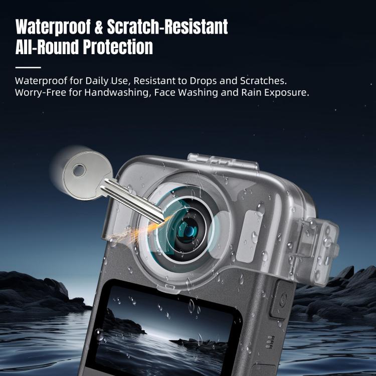 For DJI Osmo 360 STARTRC Dual-Lens Guard PC Protective Cover  - Transparent