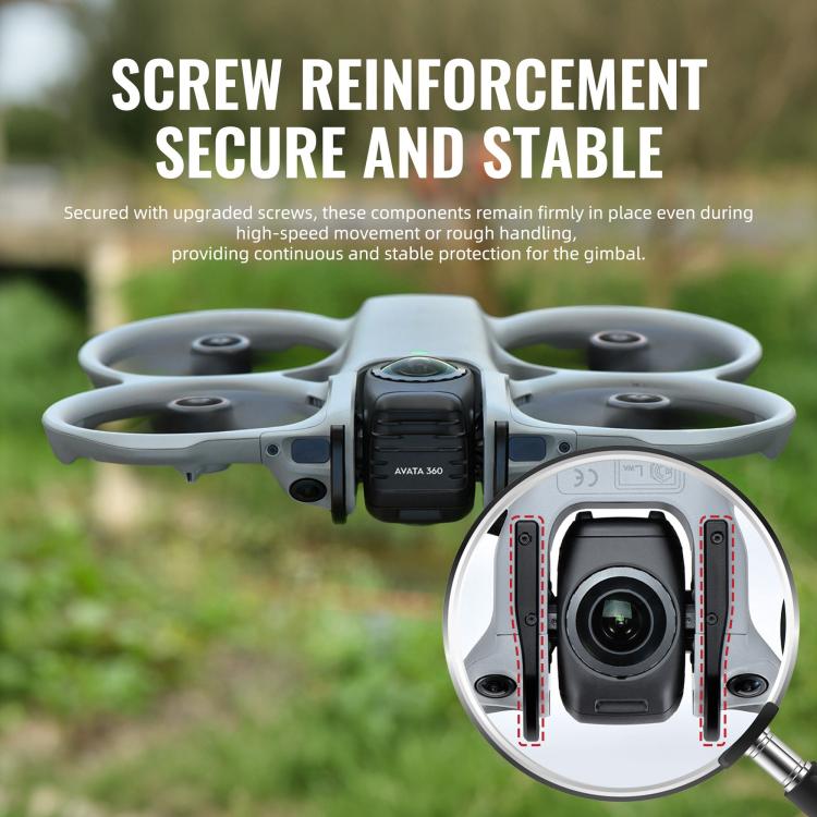 For DJI Avata 360 STARTRC Gimbal Lens Anti-collision Plastic Guard Bumper  - Black