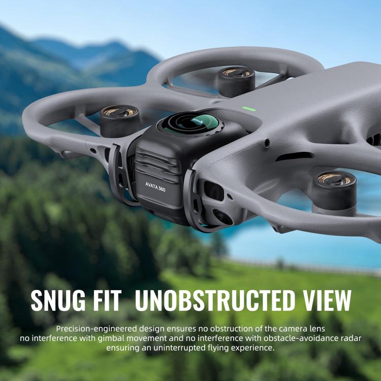 For DJI Avata 360 STARTRC Gimbal Lens Anti-collision Plastic Guard Bumper  - Black