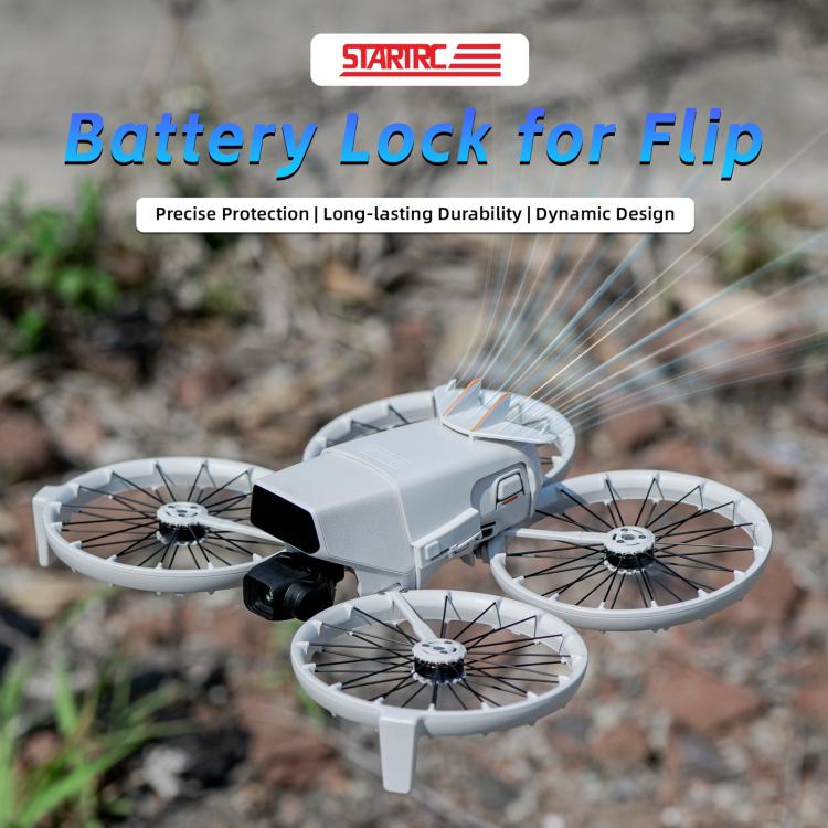 For DJI Flip STARTRC Battery Quick-release Flying Tail Cover  - Grey