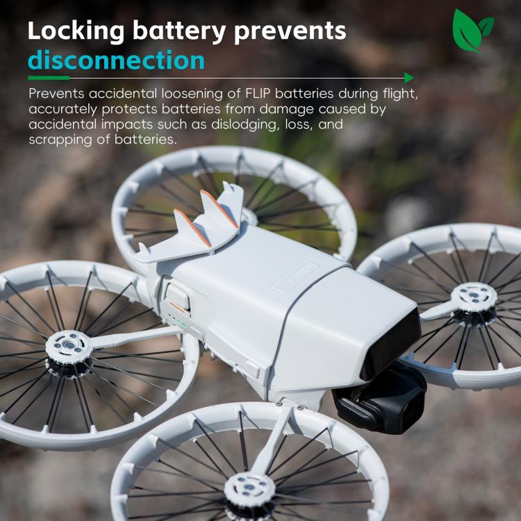For DJI Flip STARTRC Battery Quick-release Flying Tail Cover  - Grey