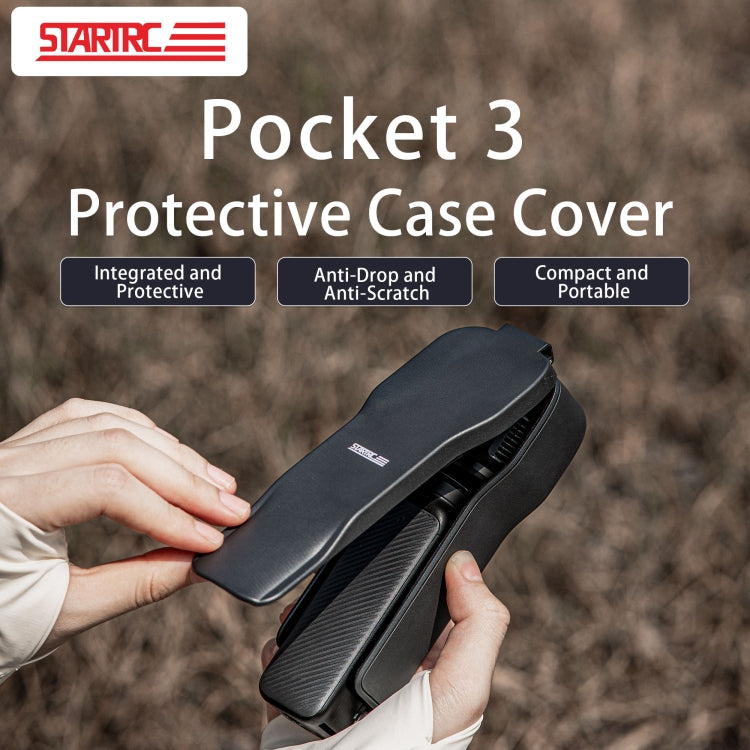 For DJI Osmo Pocket 3 STARTRC Storage Box Protective Case with Lanyard  - Black
