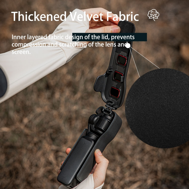 For DJI Osmo Pocket 3 STARTRC Storage Box Protective Case with Lanyard  - Black