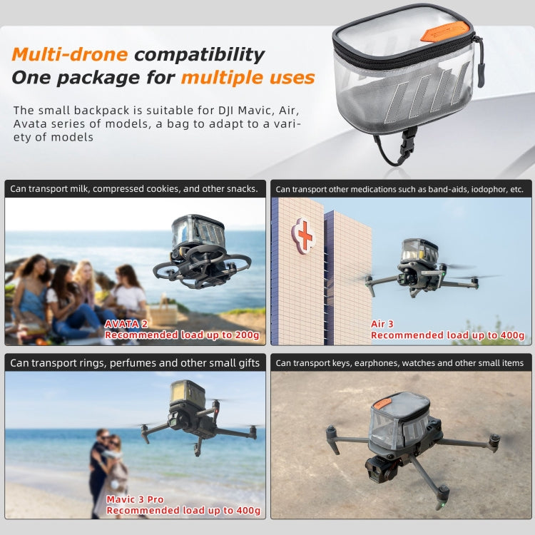 STARTRC Backpack Back-hanging Small Bag For DJI Avata / Air Series / Mavic Series  - Grey
