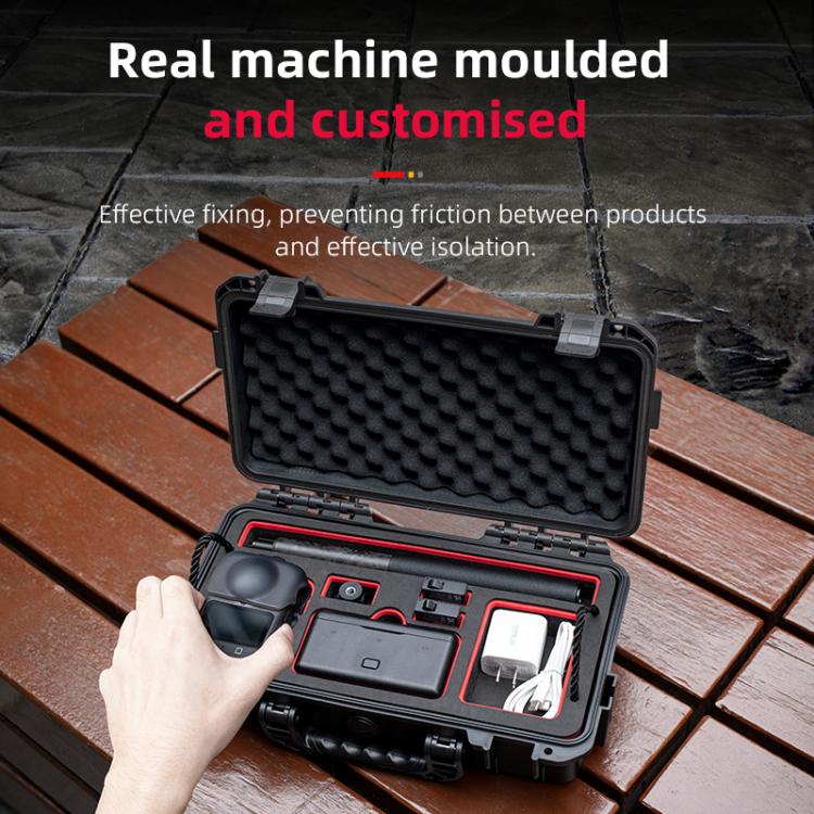 For DJI Osmo 360 STARTRC Waterproof EVA ABS Dual-layer Suitcase Storage Box  - Black