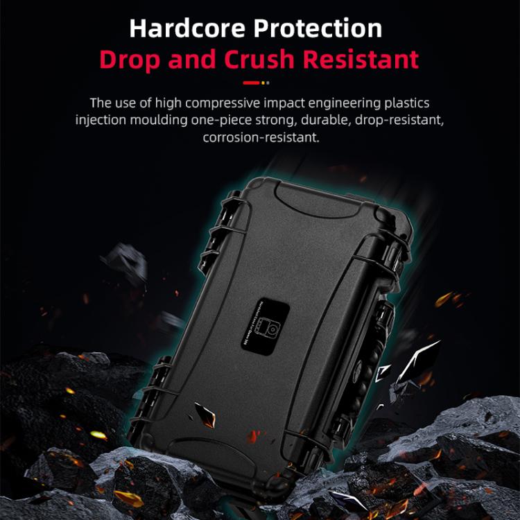 For DJI Osmo 360 STARTRC Waterproof EVA ABS Dual-layer Suitcase Storage Box  - Black