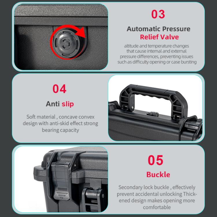 For DJI Osmo 360 STARTRC Waterproof EVA ABS Dual-layer Suitcase Storage Box  - Black