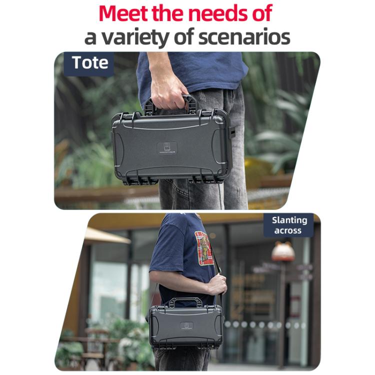 For DJI Osmo 360 STARTRC Waterproof EVA ABS Dual-layer Suitcase Storage Box  - Black