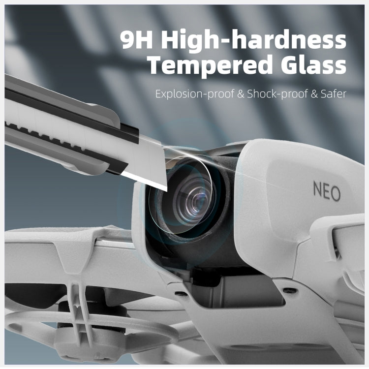 For DJI Neo Sunnylife 2pcs Tempered Glass Drone Lens Film  - Transparent