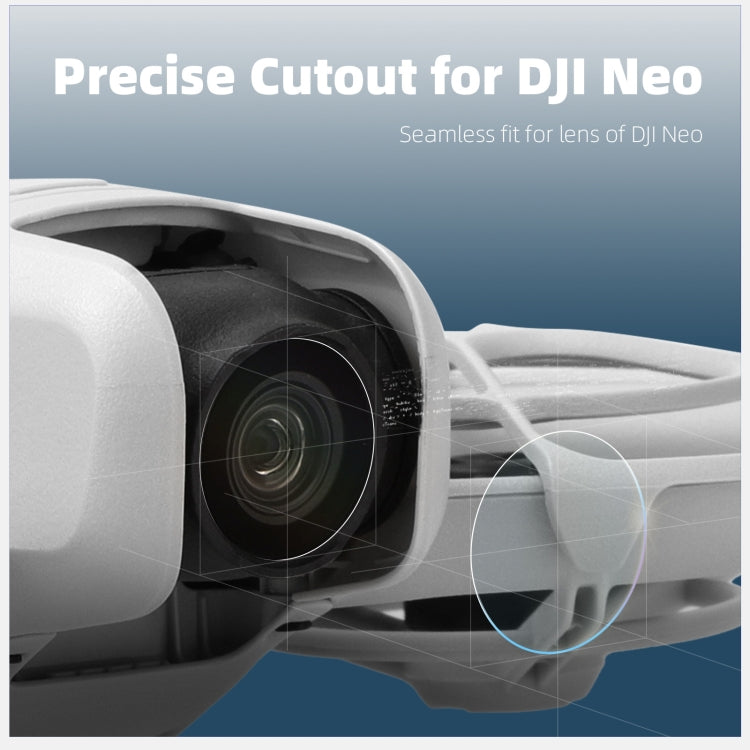 For DJI Neo Sunnylife 2pcs Tempered Glass Drone Lens Film  - Transparent
