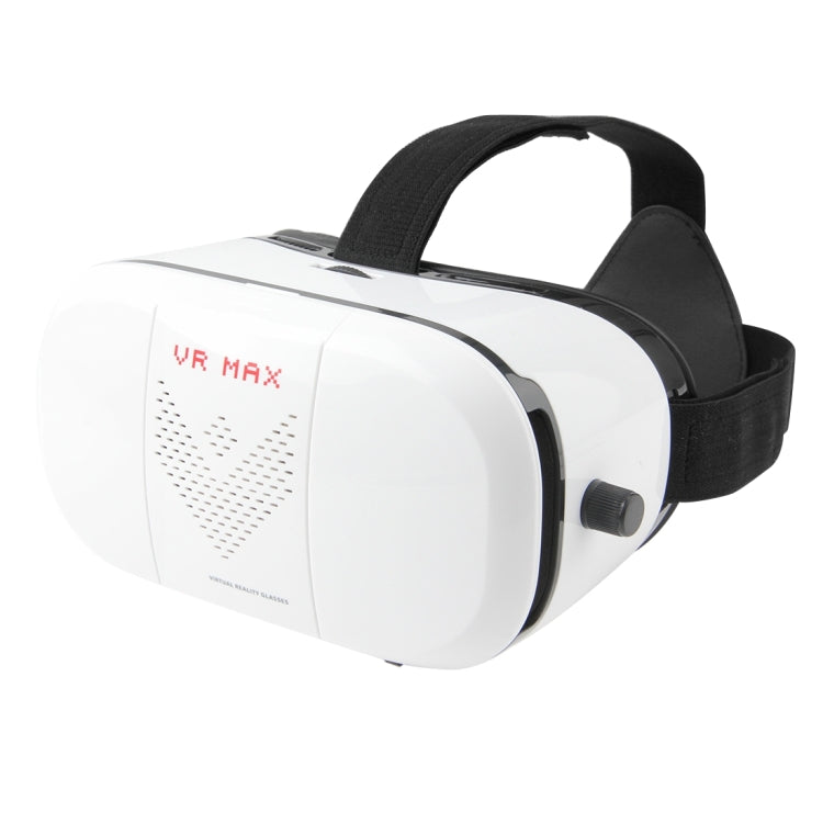 VRMAX Virtual Reality VR Glasses 3D Video Glasses for 4 to 6 inch Smartphones(Maximal Size: 160 * 85 mm) (White)