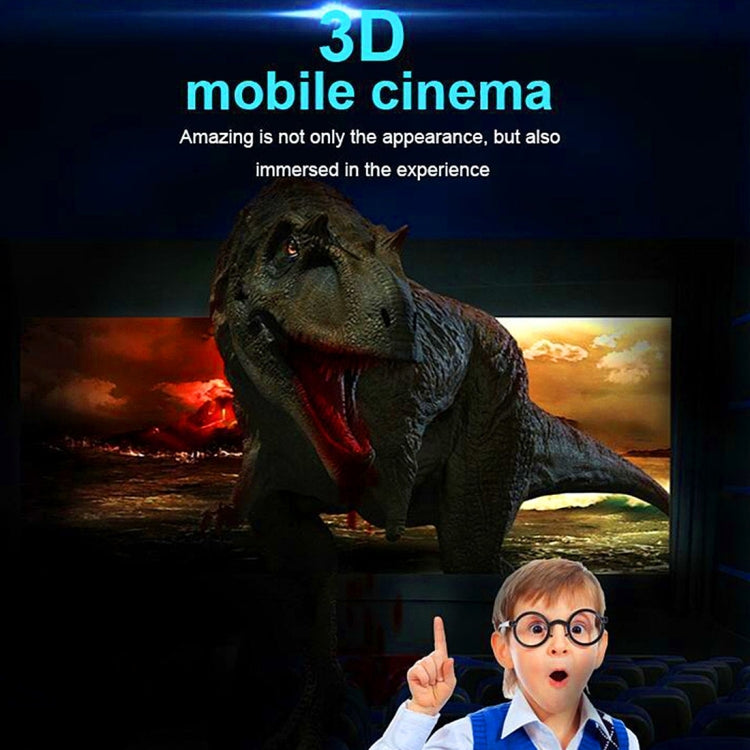 HMD-518 3D Personal Private Mobile Cinema Theater Video Glasses Virtual Reality VR Glasses (Black)