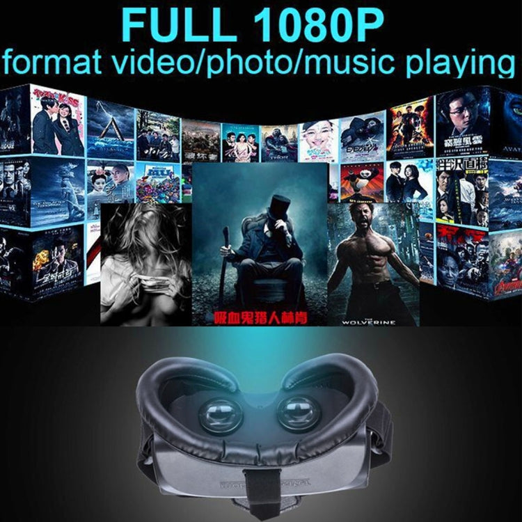 HMD-518 3D Personal Private Mobile Cinema Theater Video Glasses Virtual Reality VR Glasses (Black)
