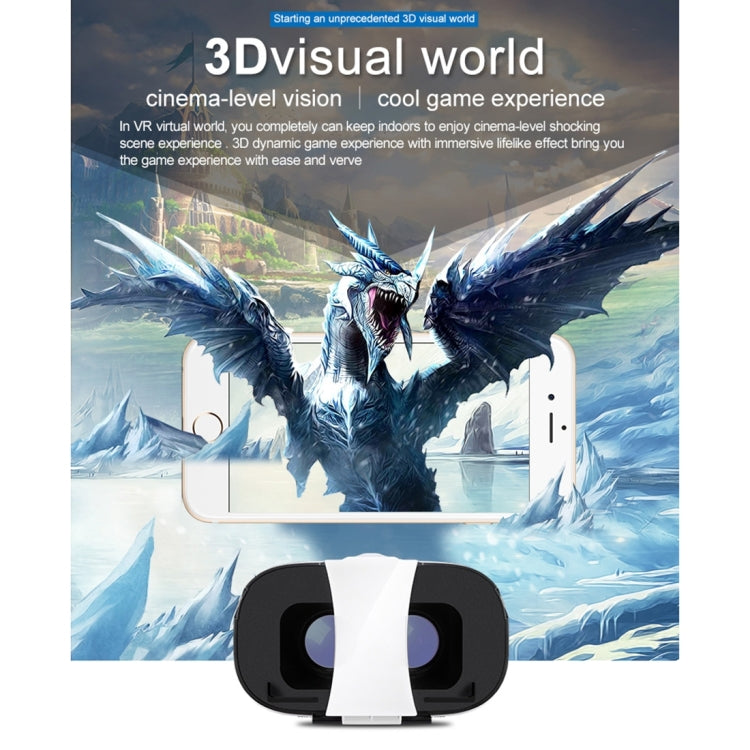FIIT VR 2S VR BOX Universal Virtual Reality 3D Video Glasses for 4.0 to 6.3 inch Smartphones (Black + White)