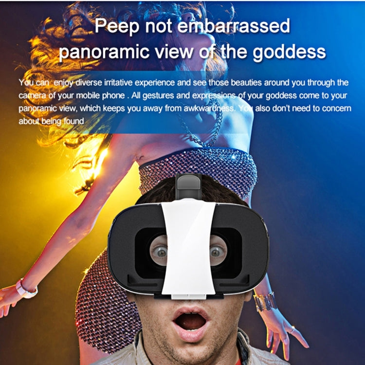 FIIT VR 2S VR BOX Universal Virtual Reality 3D Video Glasses for 4.0 to 6.3 inch Smartphones (Black + White)