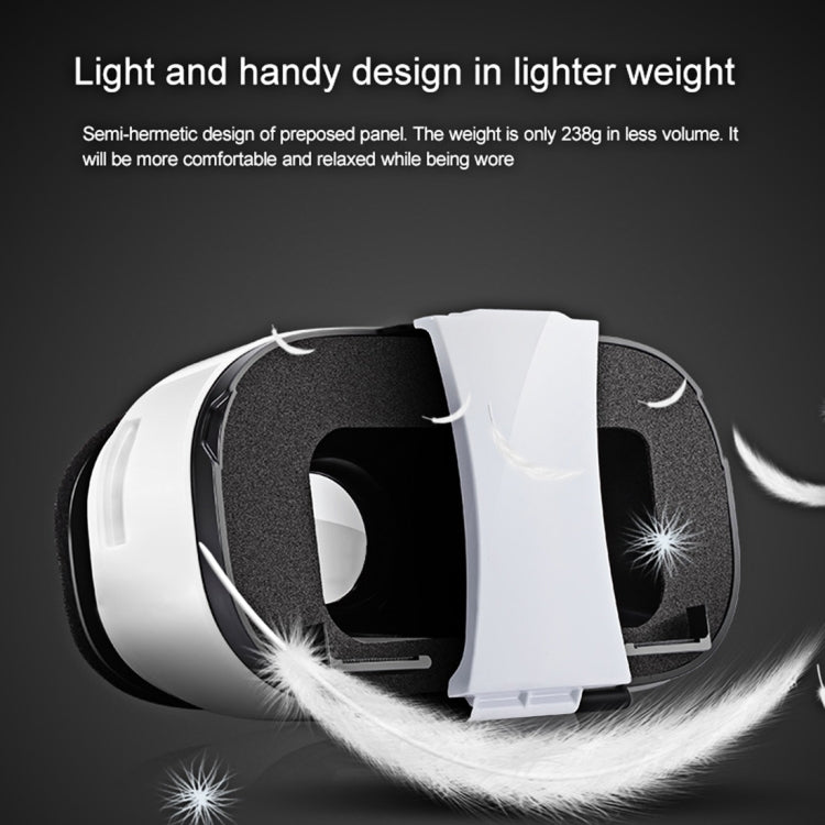 FIIT VR 2S VR BOX Universal Virtual Reality 3D Video Glasses for 4.0 to 6.3 inch Smartphones (Black + White)