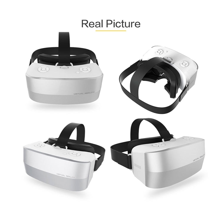 Caraok V12 5.5 inch VR Headset Glasses Virtual Reality 3D Glasses, Support USB & TF & 3.5mm Earphone Slot & OTG(Silver)