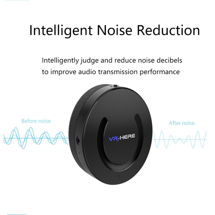 Detachable VR Over-ear Earphones for Smart Phones, 3D Virtual Reality Glasses VR Headset (Black)