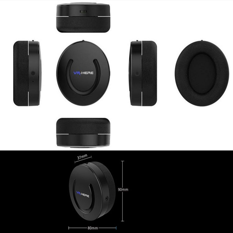 Detachable VR Over-ear Earphones for Smart Phones, 3D Virtual Reality Glasses VR Headset (Black)