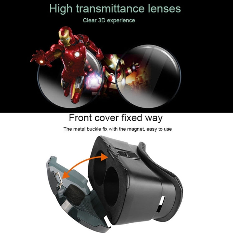 VR5000 VR Virtual Reality Glasses Headset 360 Degrees 3D Video Private Cinema Glasses Helmet for iPhone 7 Plus & 6s Plus & 6 Plus & iPhone 7 & 6 & 6s, Xiaomi Note & Mi 4 & Mi 5 & Redmi Note 3 and other 4 - 6 inch Smartphones