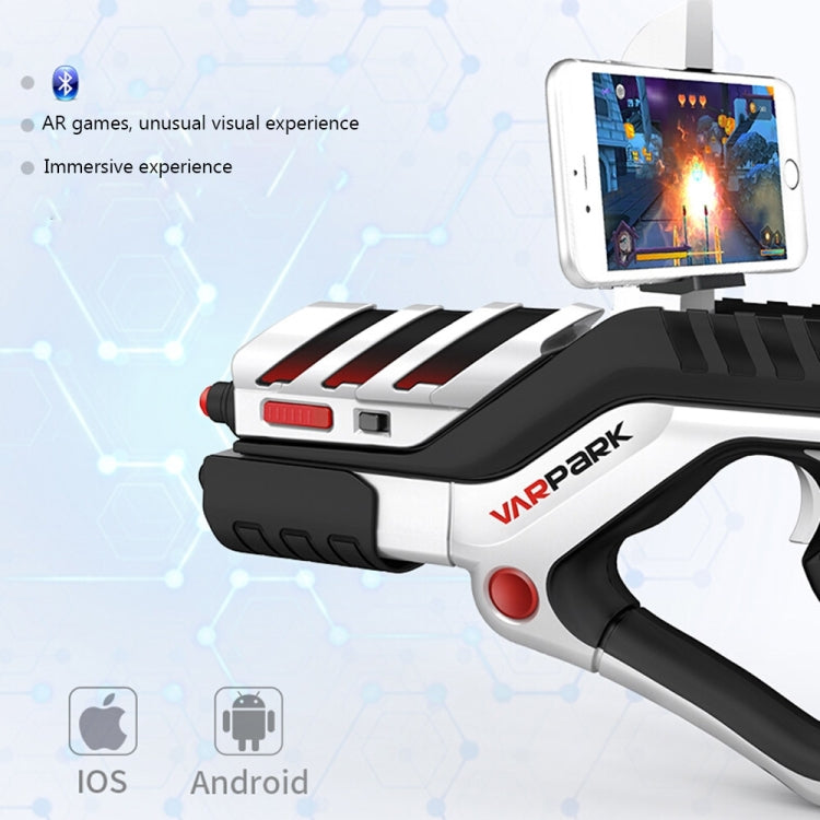 A8 AR Gun Shaped Bluetooth Wireless Game Controller with Phone Clip, for Android / iOS Devices / PC