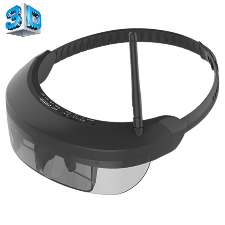 VISION-730S 5.8GHz 40CH Wireless FPV Glasses 98 inch Private Virtual Theater Monocular Video Glasses Display with 8GB Memory, Support 1080P Video & Music & Picture & E-book & TF Card & HDMI-In Play