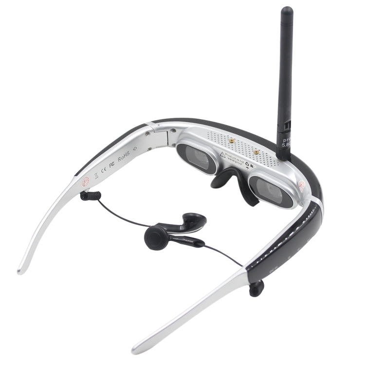 VISION-720S 5.8GHz 40CH Wireless FPV Glasses 68 inch Private Virtual Theater Video Glasses Display for RC Drone Quadcopter & DVD & TV-BOX, Support AV-IN Video Play