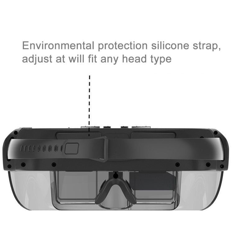 VISION-730 98 inch Private Virtual Theater Monocular Video Glasses Display with 8GB Memory, Support 1080P Video & Music & Picture & E-book & TF Card & AV-IN Play