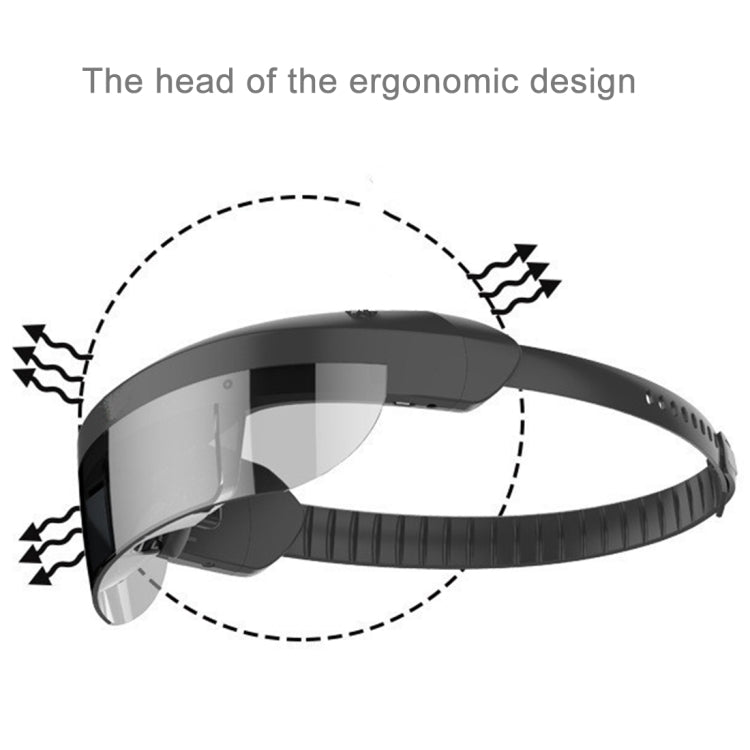 VISION-730 98 inch Private Virtual Theater Monocular Video Glasses Display with 8GB Memory, Support 1080P Video & Music & Picture & E-book & TF Card & AV-IN Play