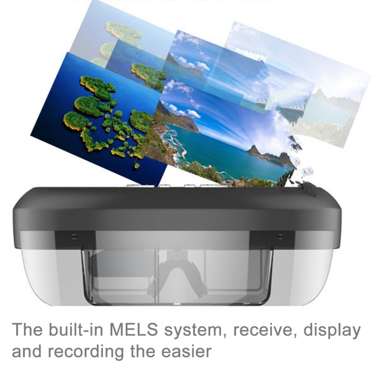 VISION-730 98 inch Private Virtual Theater Monocular Video Glasses Display with 8GB Memory, Support 1080P Video & Music & Picture & E-book & TF Card & AV-IN Play