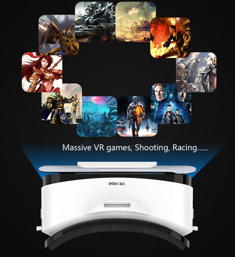 LEJI Mini VR Virtual Reality 3D Helmet Headset Glasses for 4.5-5.5 inch Smartphones