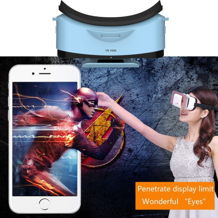 LEJI Mini VR Virtual Reality 3D Helmet Headset Glasses for 4.5-5.5 inch Smartphones
