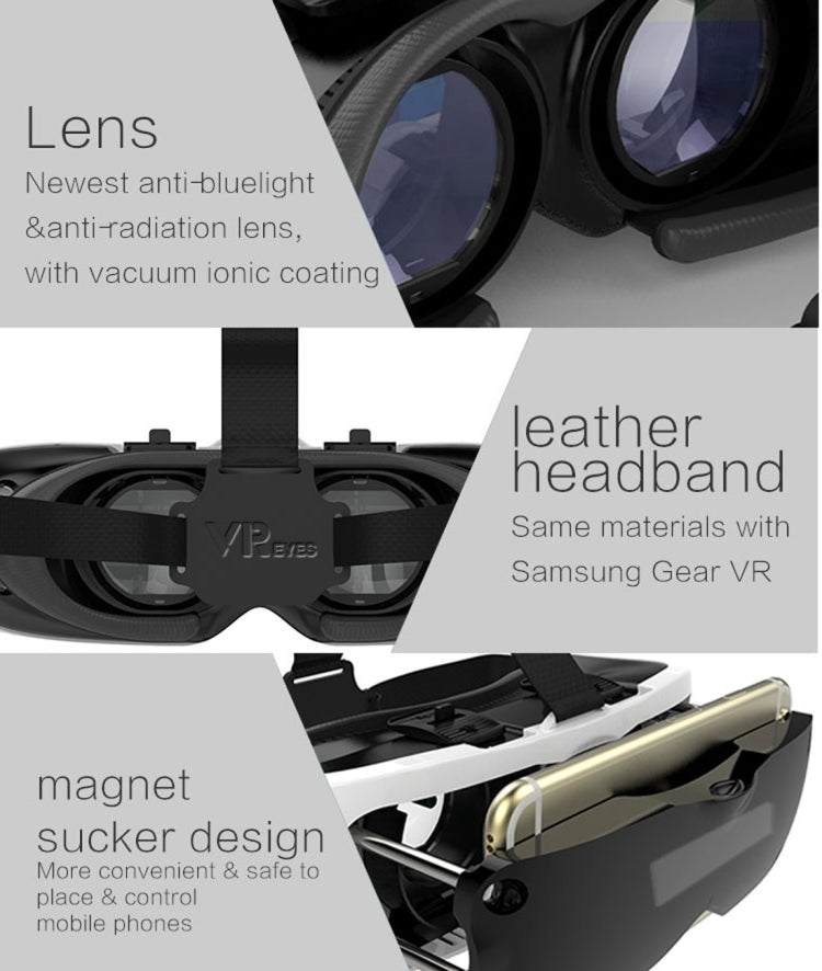 VR Eyes 3D Virtual Reality Private Helmet Mobile 3D Video Cinema Glasses for SmartPhone