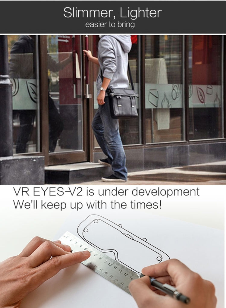 VR Eyes 3D Virtual Reality Private Helmet Mobile 3D Video Cinema Glasses for SmartPhone