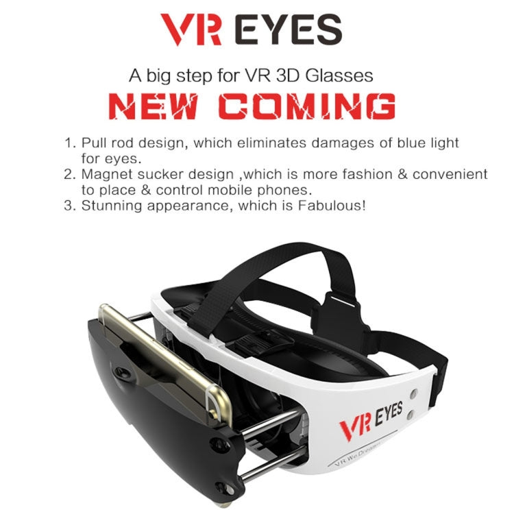 VR Eyes 3D Virtual Reality Private Helmet Mobile 3D Video Cinema Glasses for SmartPhone