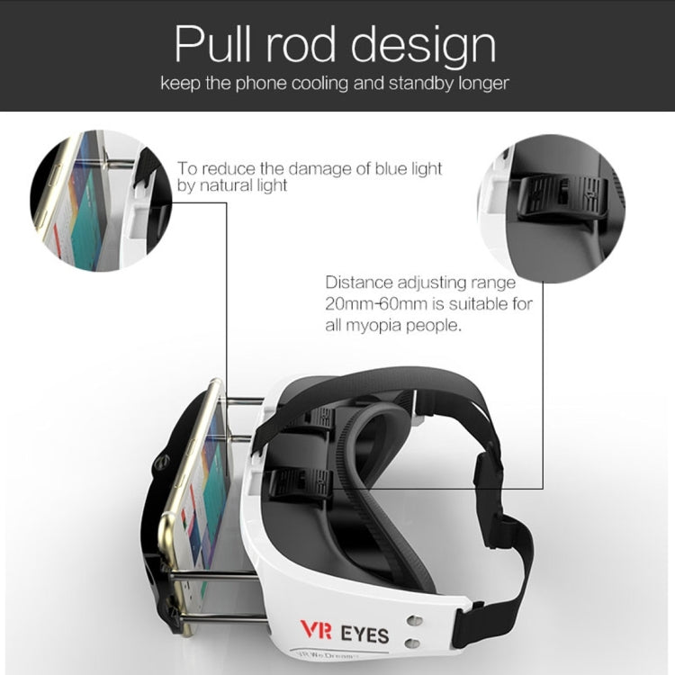 VR Eyes 3D Virtual Reality Private Helmet Mobile 3D Video Cinema Glasses for SmartPhone
