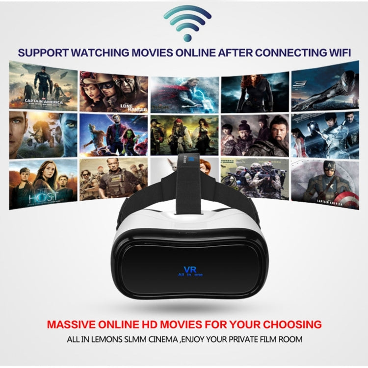 5.0 inch WiFi Bluetooth 3D VR Virtual Reality Box Glasses, Android 5.1 RK3288 Cortex-A17 Quad Core 1.8GHz, RAM: 2GB, ROM: 16GB