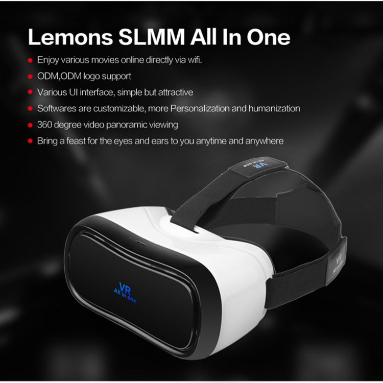 5.0 inch WiFi Bluetooth 3D VR Virtual Reality Box Glasses, Android 5.1 RK3288 Cortex-A17 Quad Core 1.8GHz, RAM: 2GB, ROM: 16GB